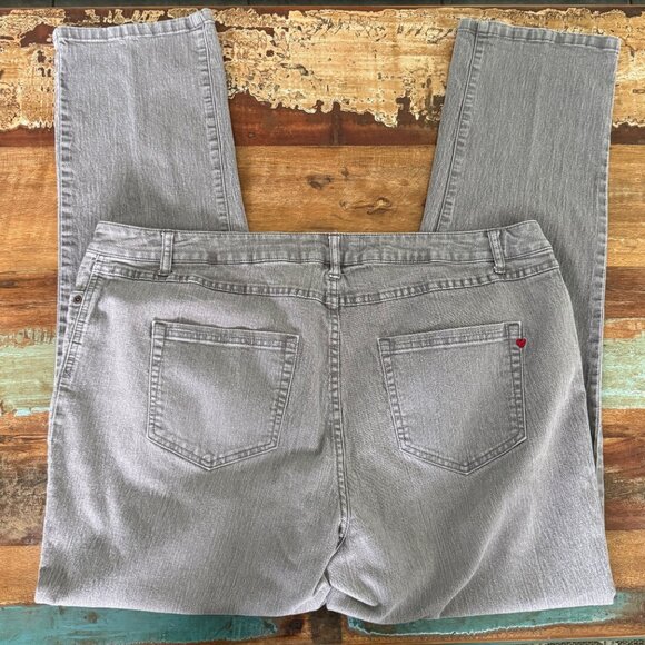 Denim 24/7 Gray Denim Stretchy Jeans Size 22T - Picture 7 of 10